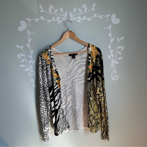 Vintage Black & Yellow Venue Cardigan in size US M - Picture 6 of 8